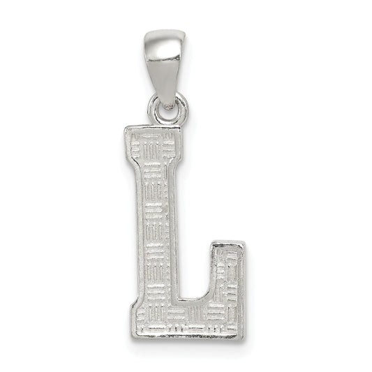 Sterling Silver Initial L Charm