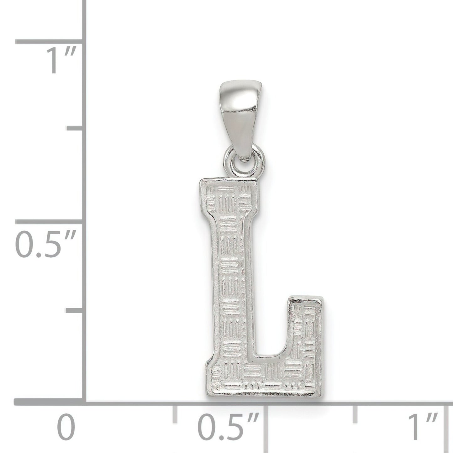 Sterling Silver Initial L Charm