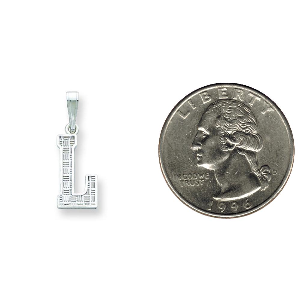 Sterling Silver Initial L Charm