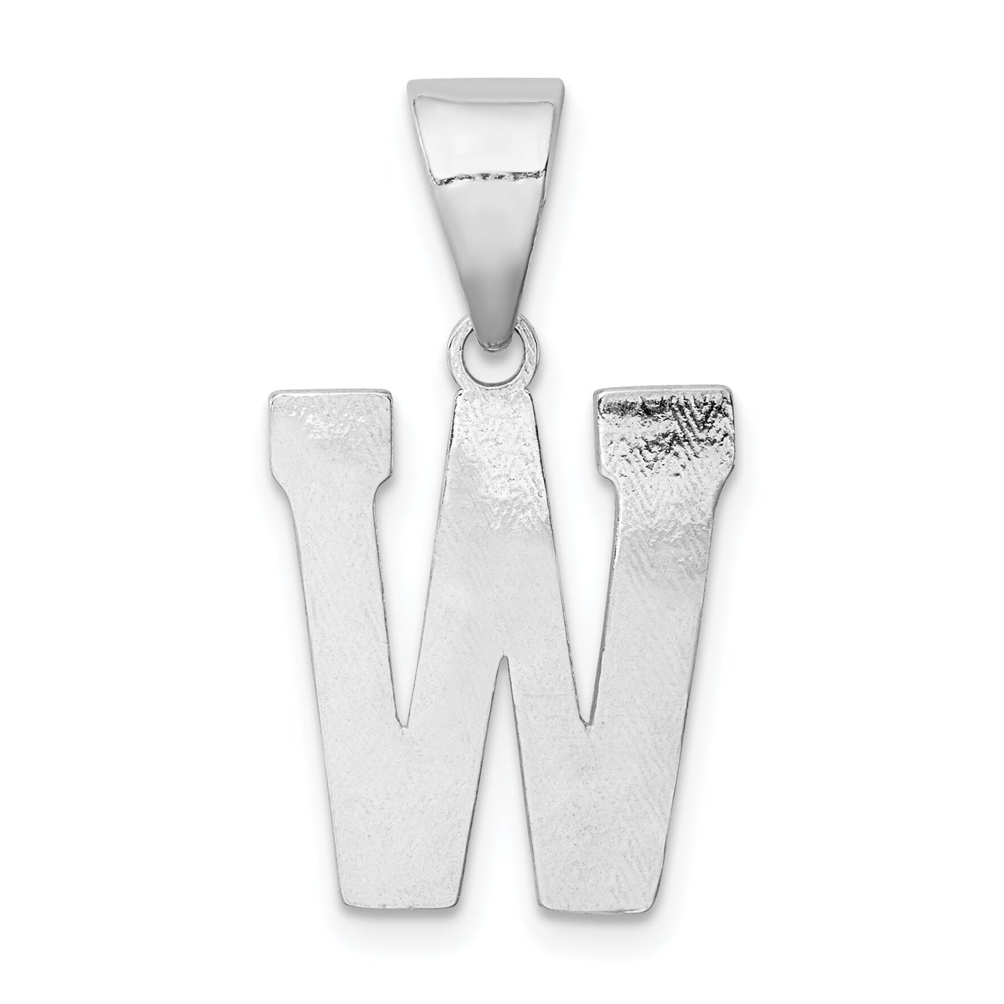 Sterling Silver Initial W Charm