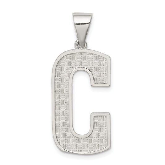 Sterling Silver Initial C Charm