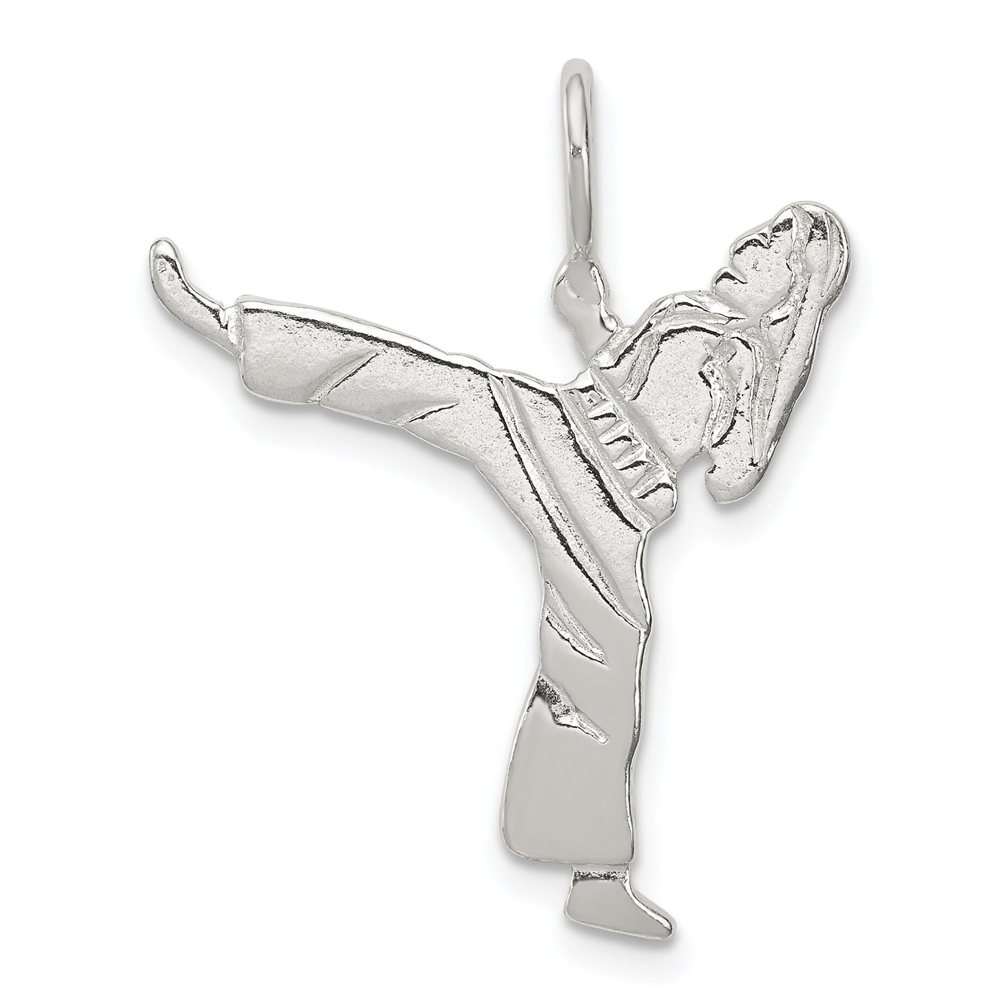 Sterling Silver Karate Charm Jewelry FindingKing