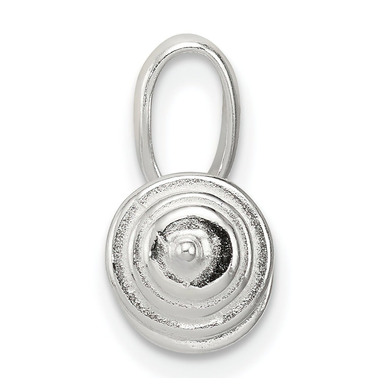 Sterling Silver Barbell Charm Pendant Weightlifting