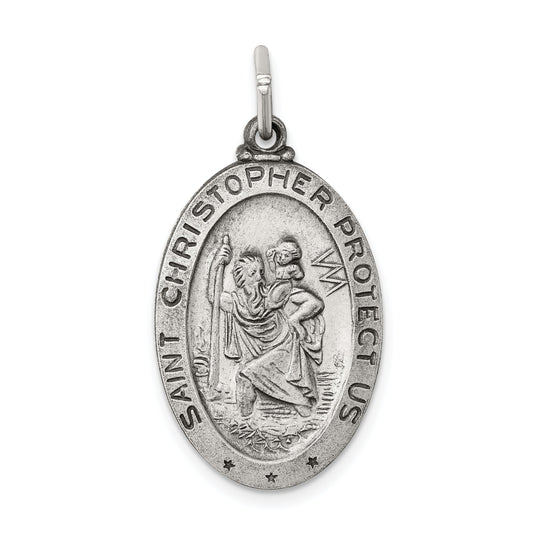 Sterling Silver Saint Christopher Medal