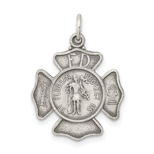 Sterling Silver Saint Florian Medal
