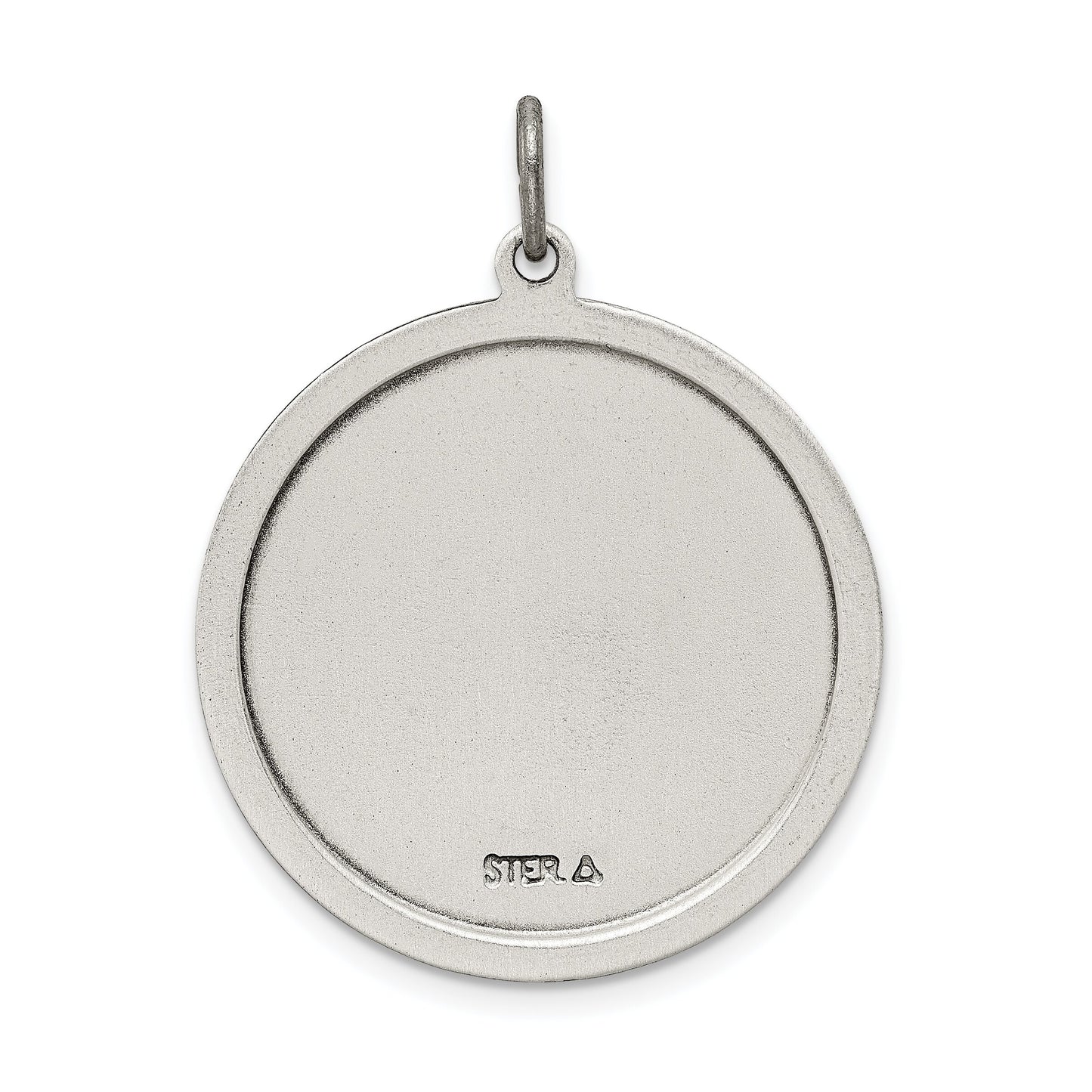 Sterling Silver Saint Jude Thaddeus Round Medal