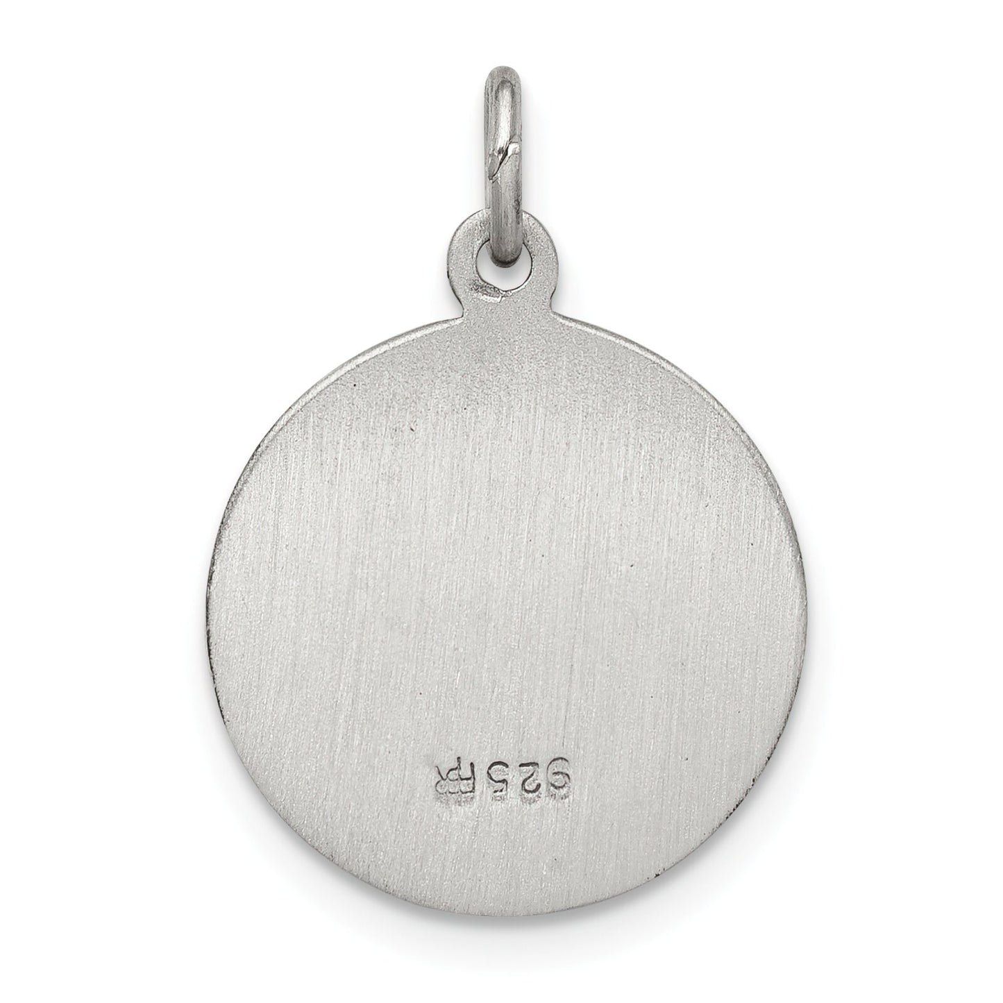 Sterling Silver Saint Theresa Round Medal