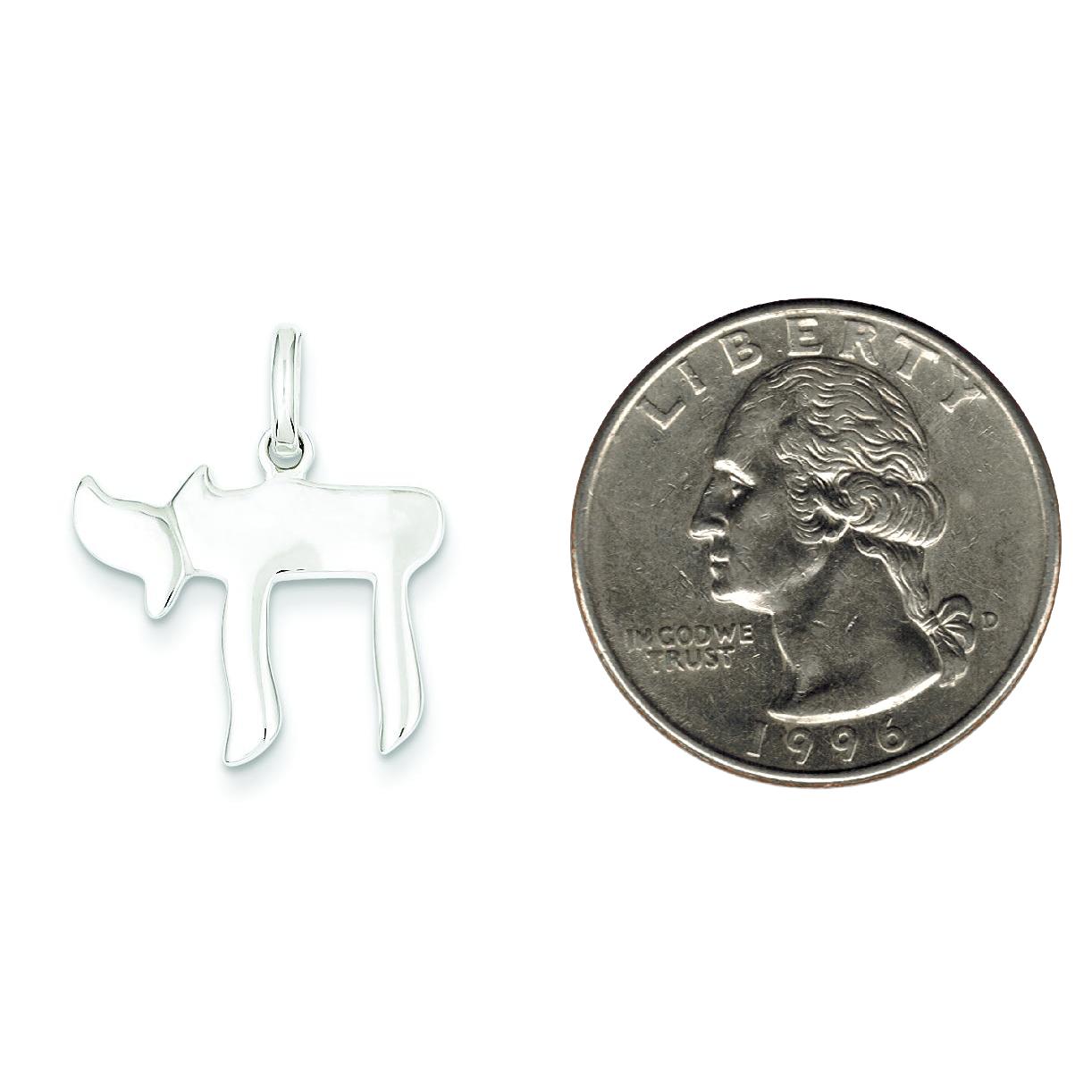 Sterling Silver Chai Charm