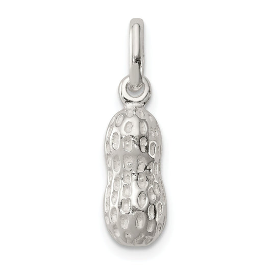 Sterling Silver Peanut Charm Pendant Circus Jewelry
