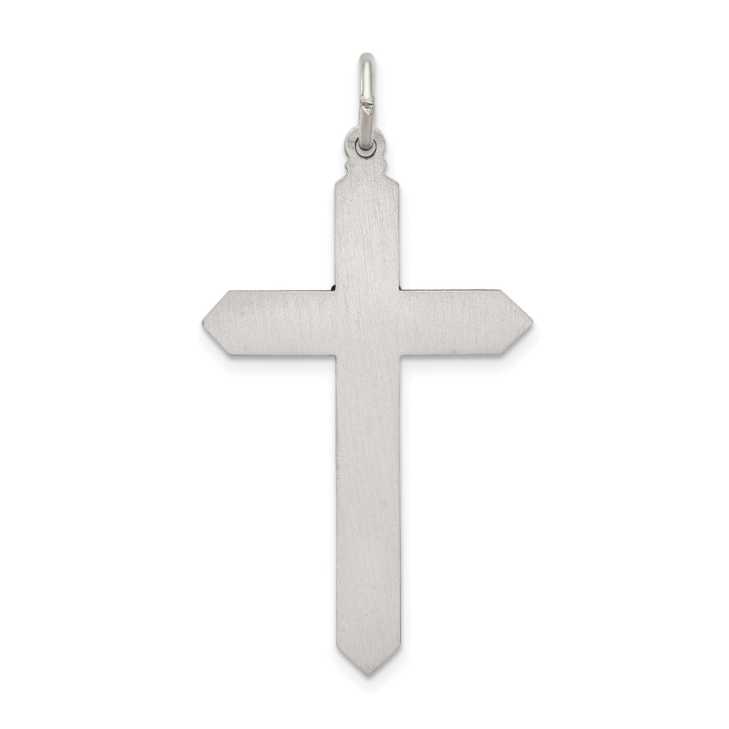 Sterling Silver Glass January Birthstone Charm