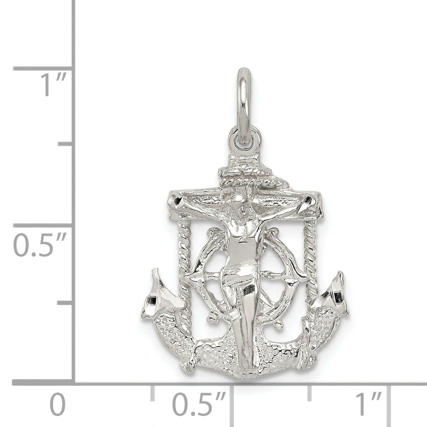 Sterling Silver Mariners Cross Charm Pendant Jewelry FindingKing