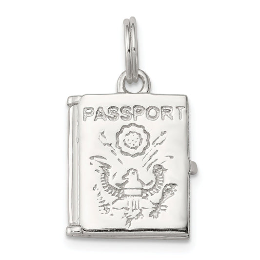 Sterling Silver Passport Charm