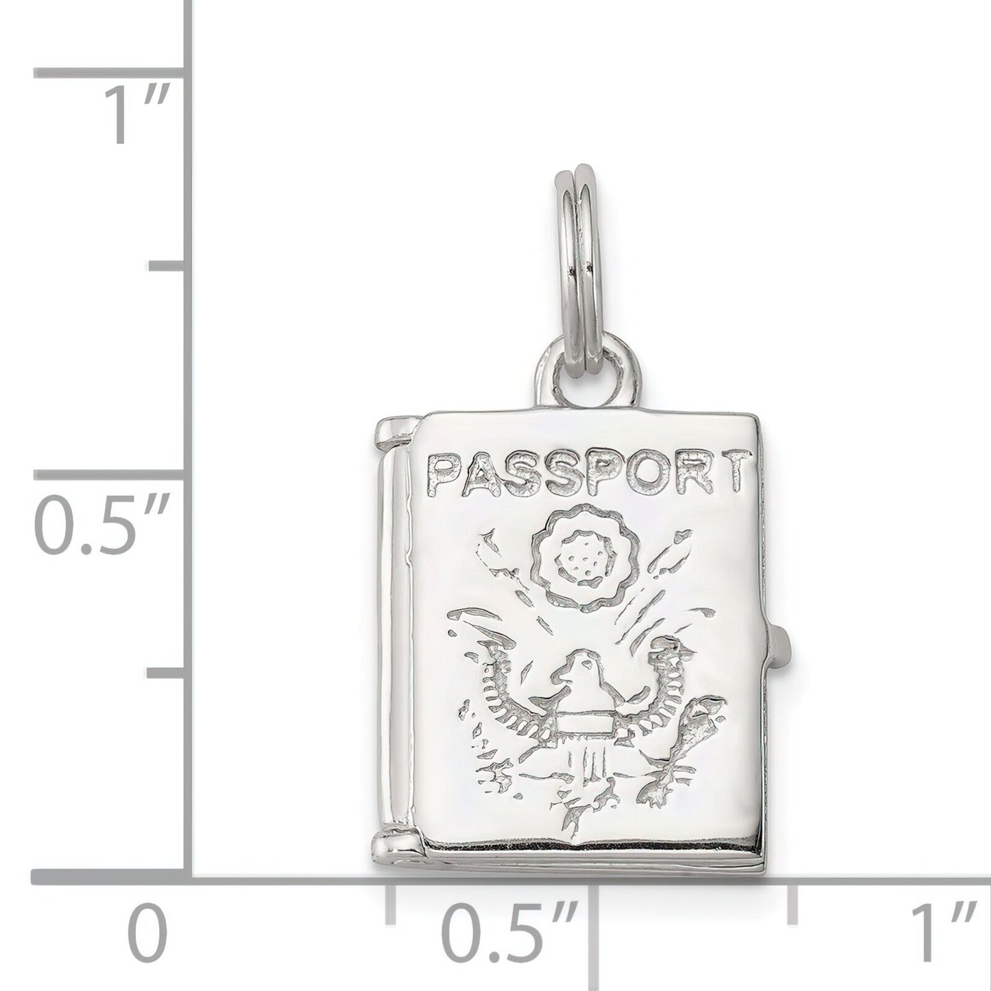 Sterling Silver Passport Charm
