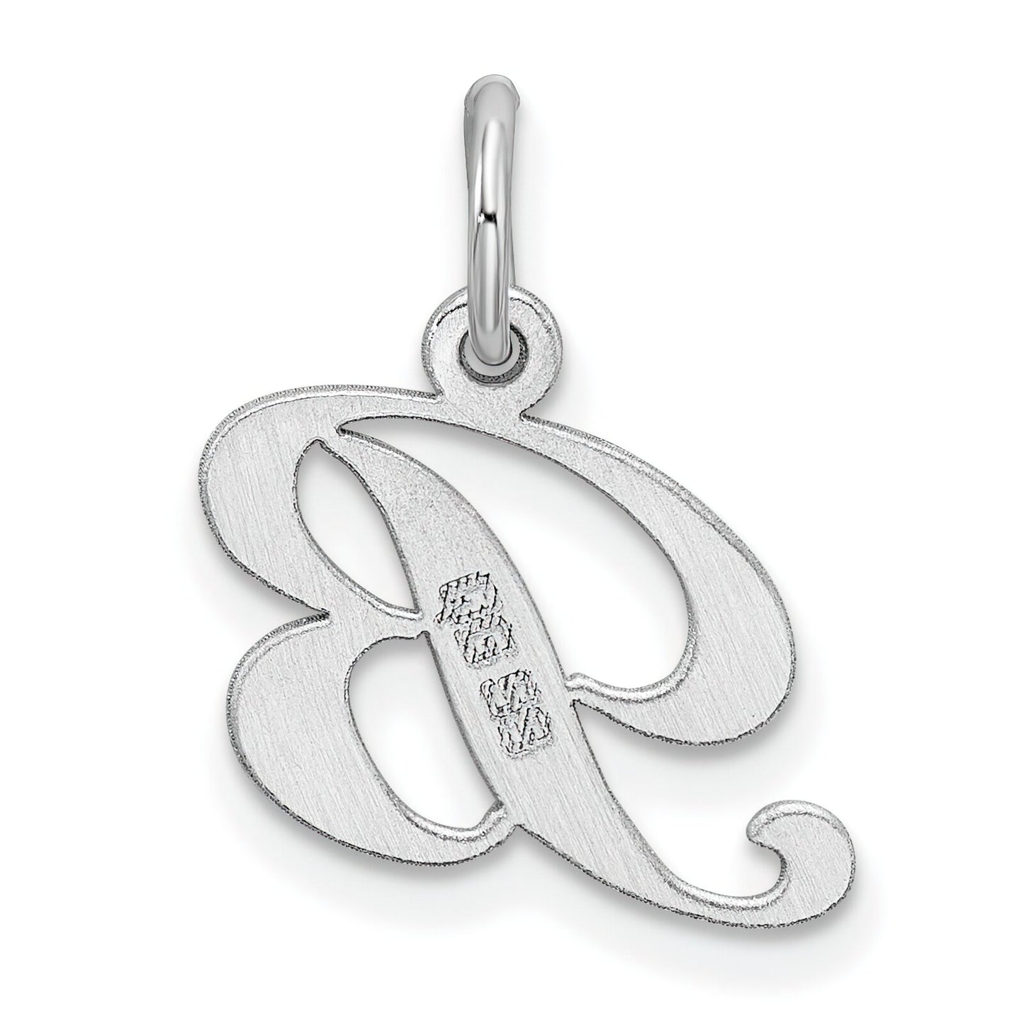Sterling Silver Small Script Initial B Charm – FindingKing