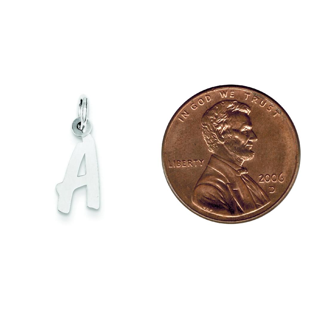 Sterling Silver Small Initial A Charm