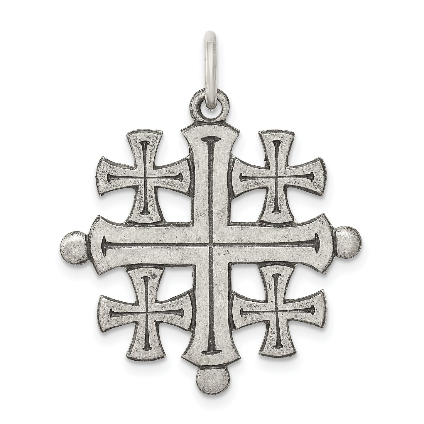 Sterling Silver Jerusalem Cross Charm