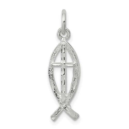 Sterling Silver Ichthus Fish Charm