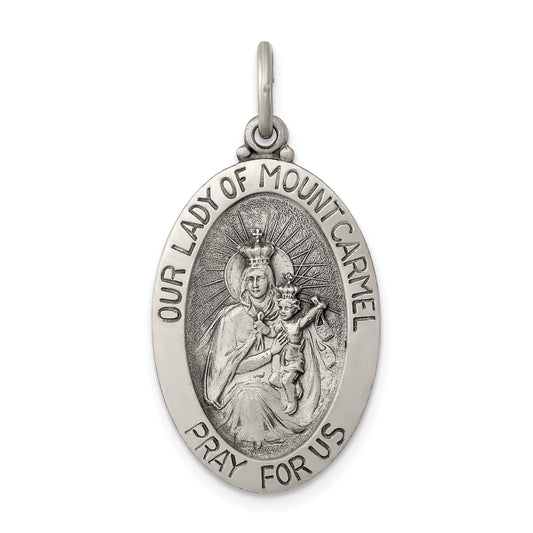 Sterling Silver Our Lady of Mount Carmel Medal