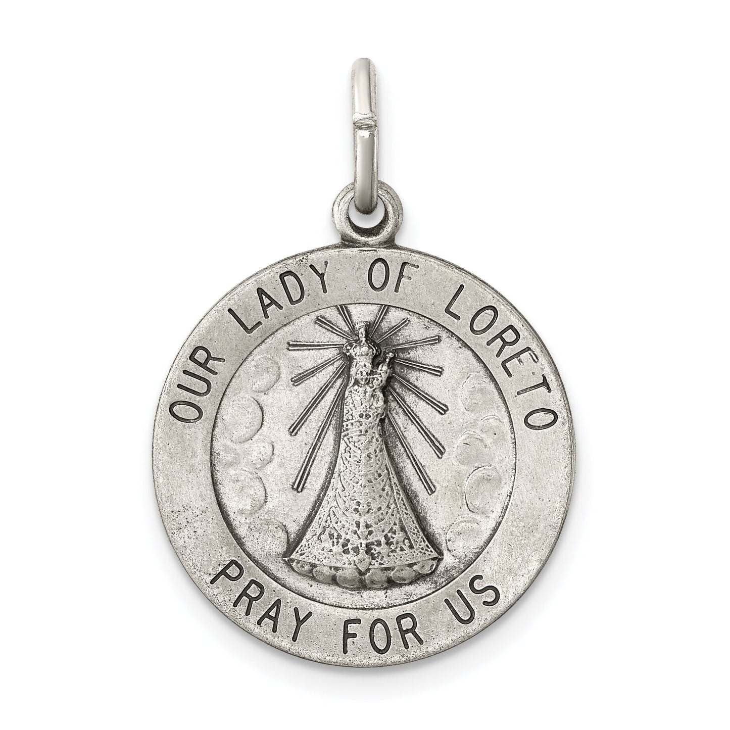 Sterling Silver Our Lady of Loreto Medal