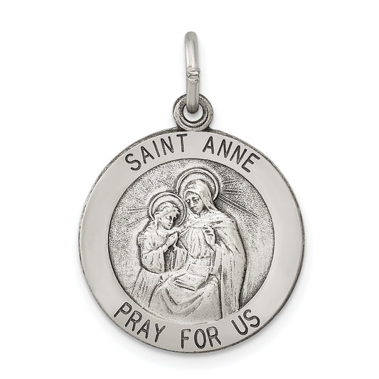 Sterling Silver Saint Anne Medal