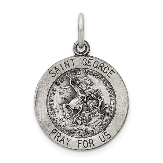 Sterling Silver Saint George Medal