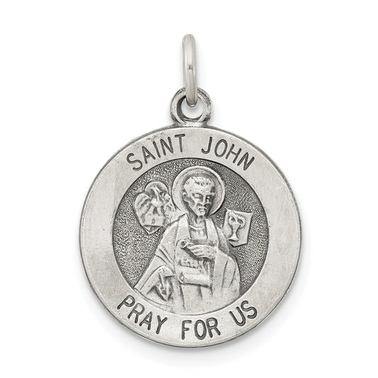 Sterling Silver Saint John Medal