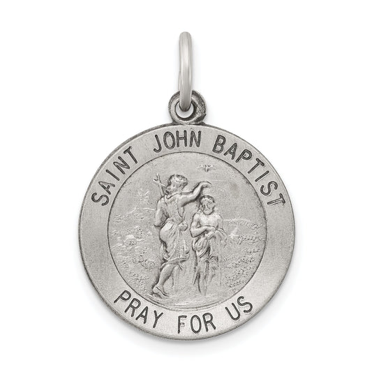 Sterling Silver Saint John the Baptist Medal