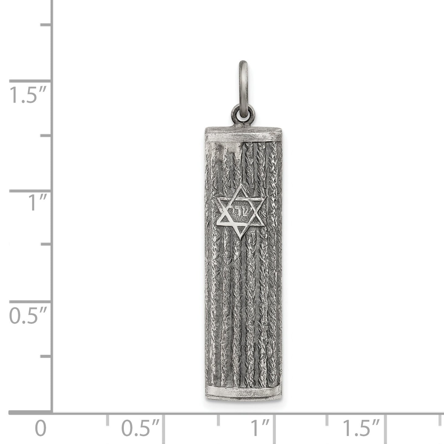 Sterling Silver Mezuzah Pendant