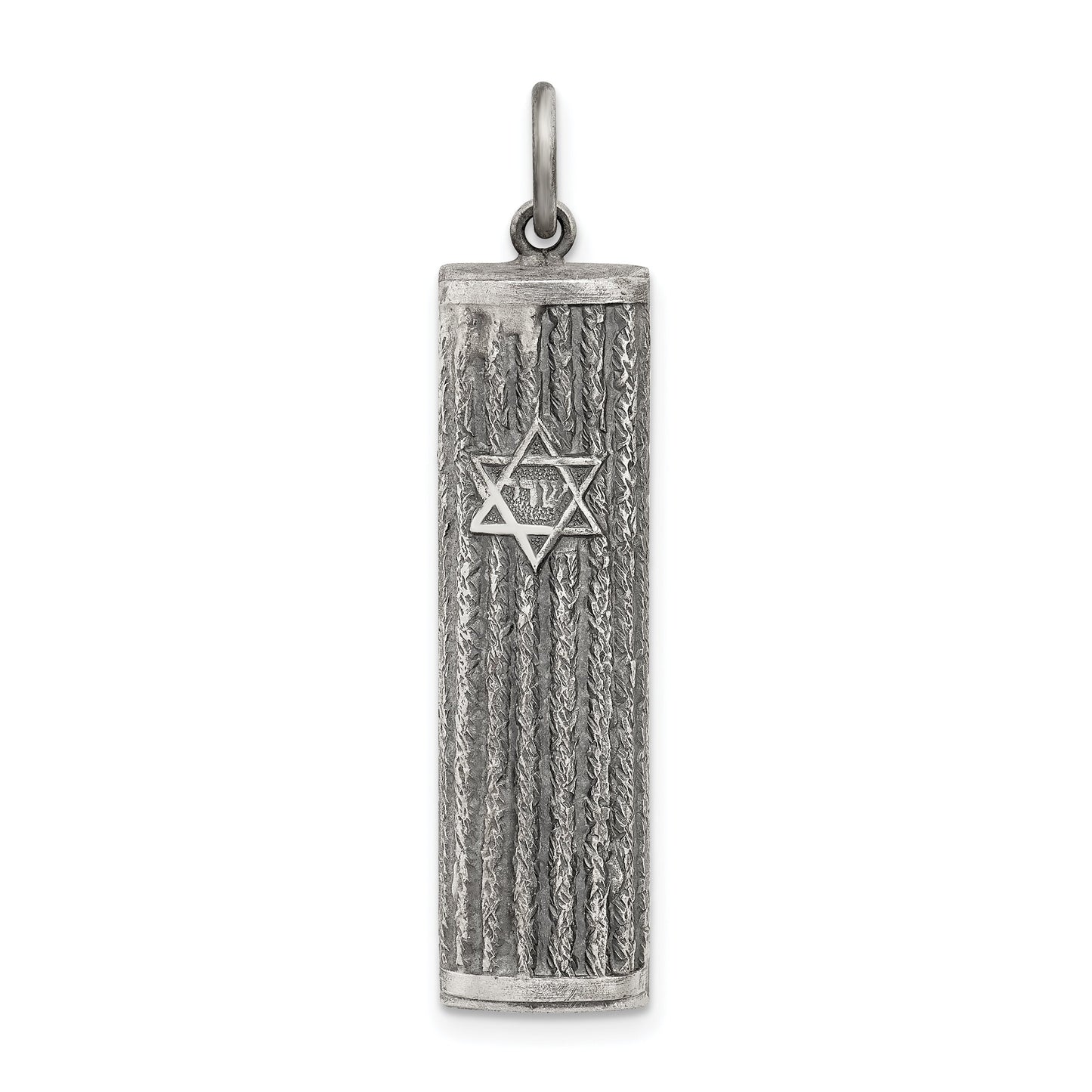 Sterling Silver Mezuzah Pendant