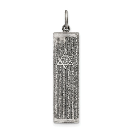 Sterling Silver Mezuzah Pendant