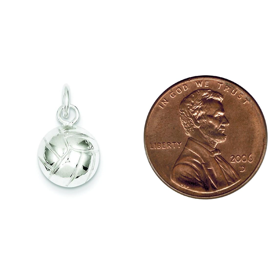 Sterling Silver Volleyball Charm