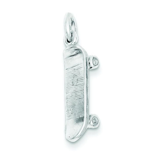 Sterling Silver Skateboard Charm