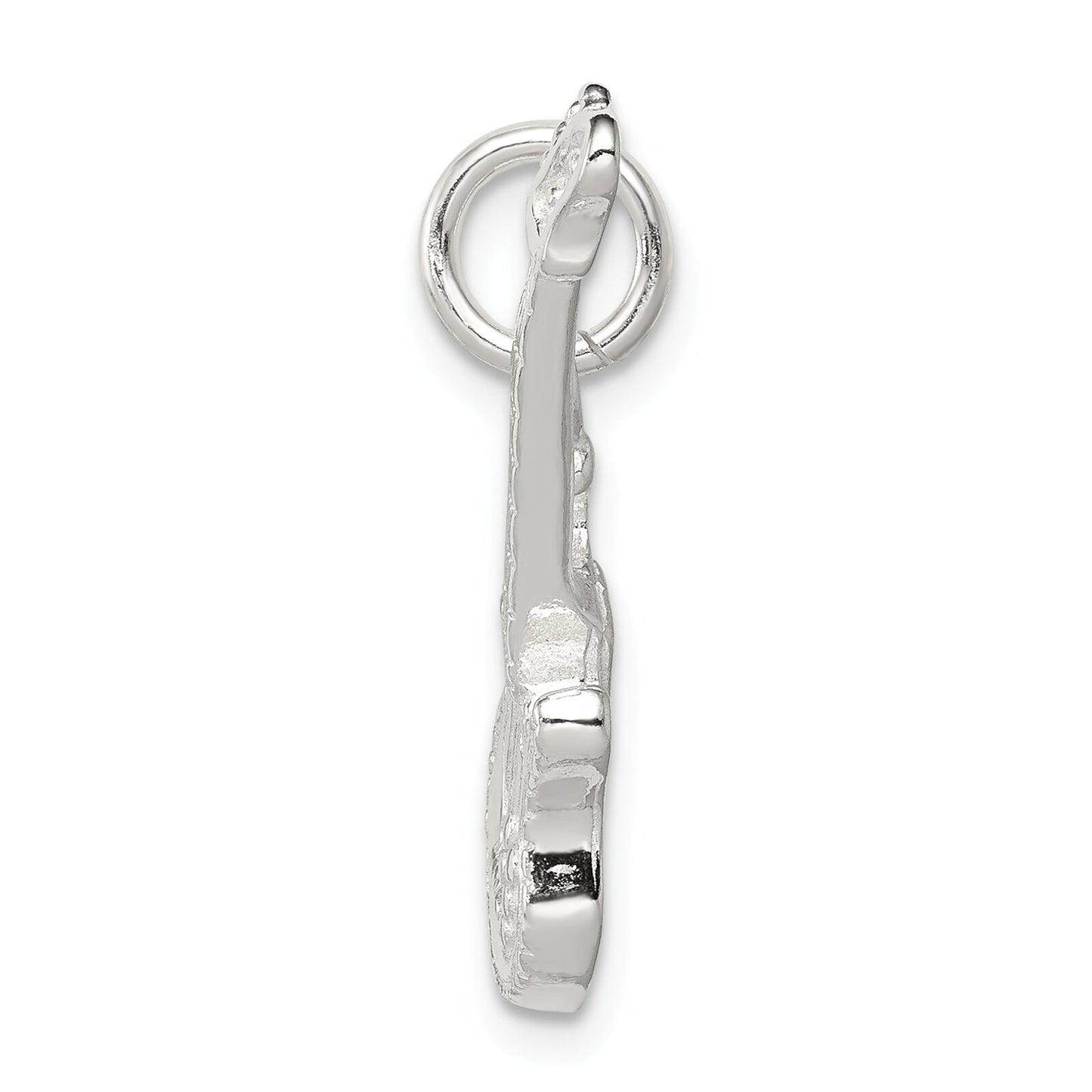 Sterling Silver Electric Guitar Charm & 18" Chain
