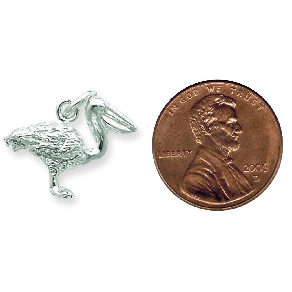 Sterling Silver Pelican Charm