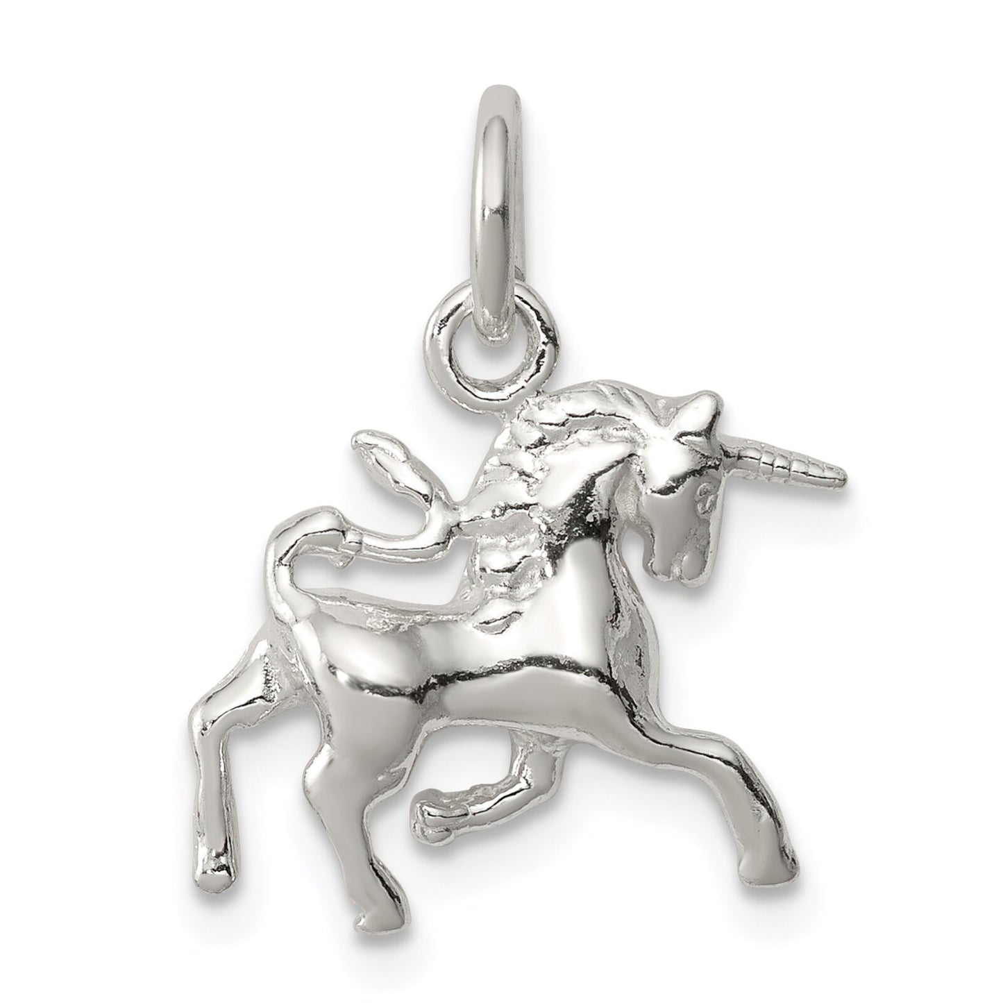 Sterling Silver Unicorn Charm Pendant Fantasy Jewelry