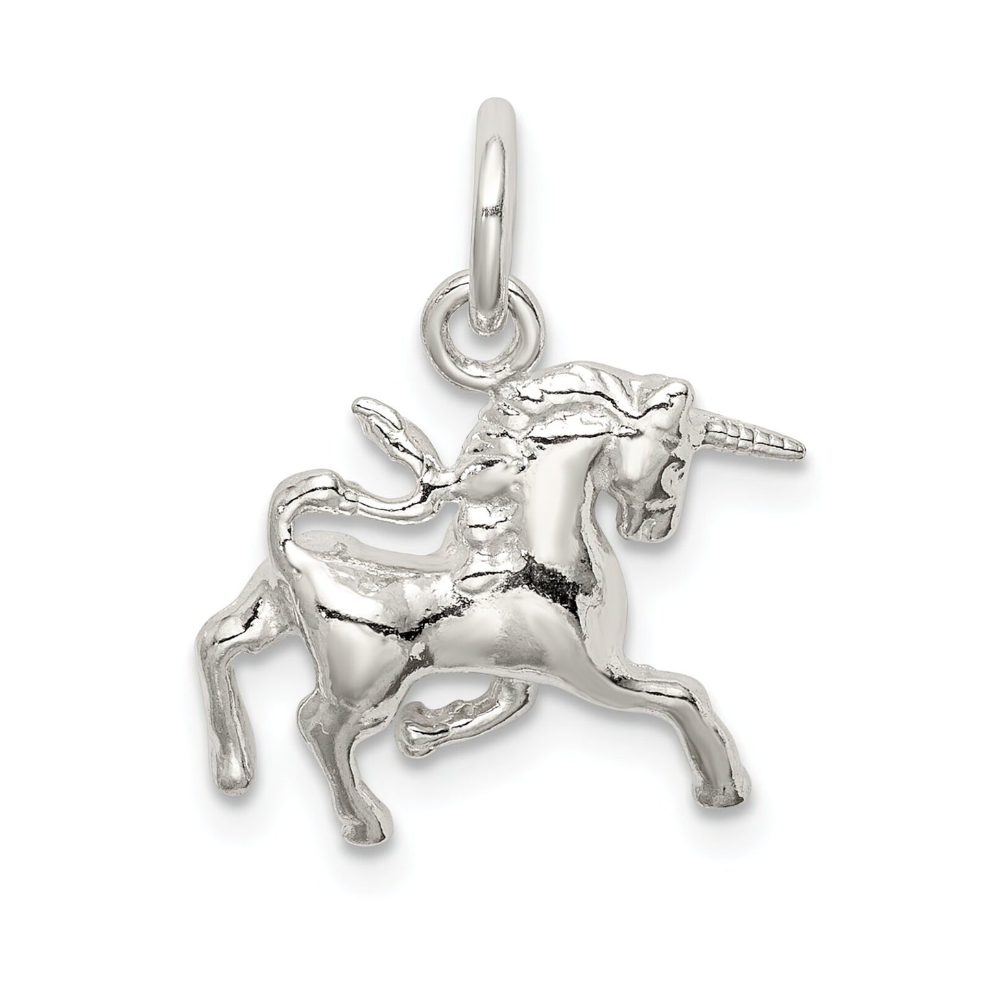 Sterling Silver Unicorn Charm Pendant Fantasy Jewelry