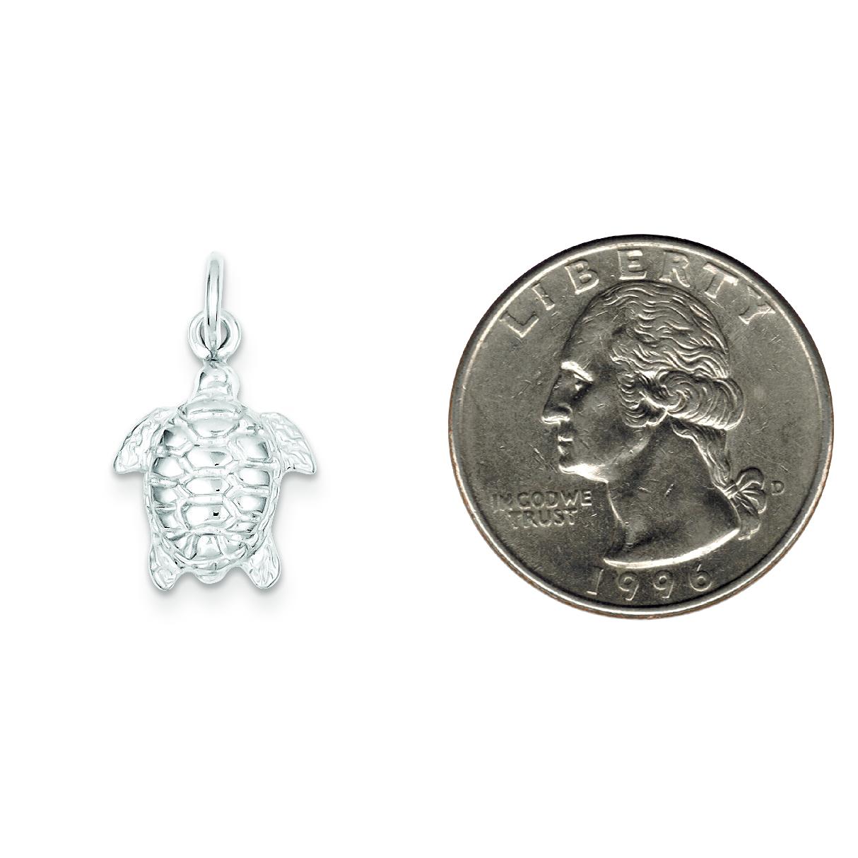 Sterling Silver Sea Turtle Charm