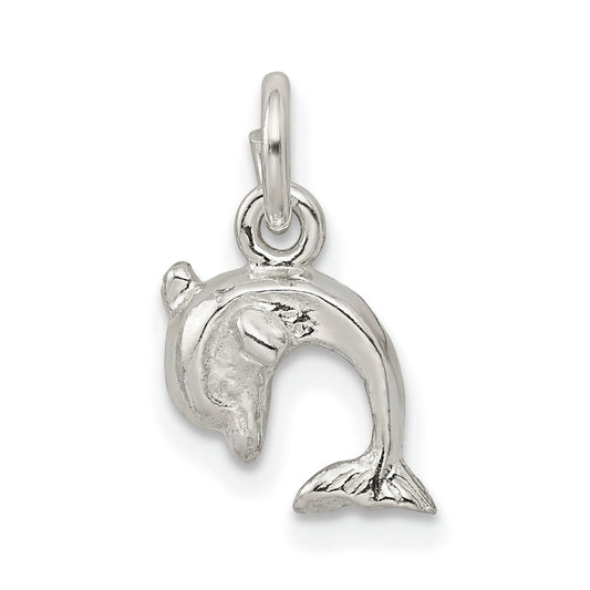 Sterling Silver Jumping Dolphin Charm