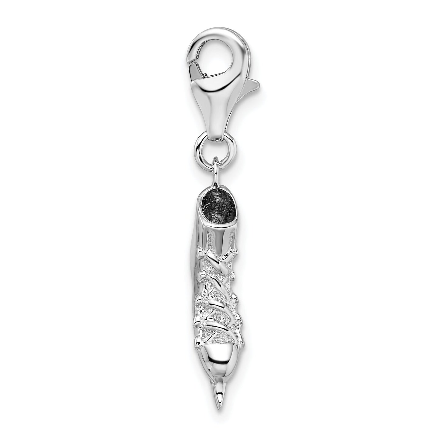 Sterling Silver Ice Skate Lobster Clasp Charm