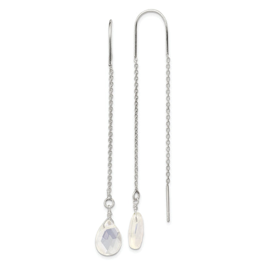 Sterling Silver Opalite Threader Earrings Jewelry