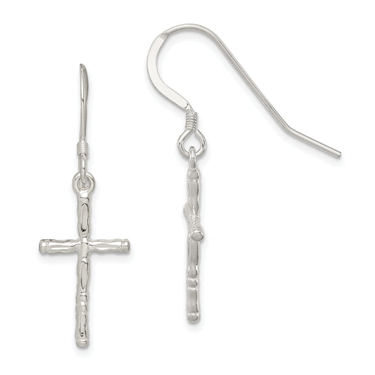 Sterling Silver Cross Earrings Religious Jewelry