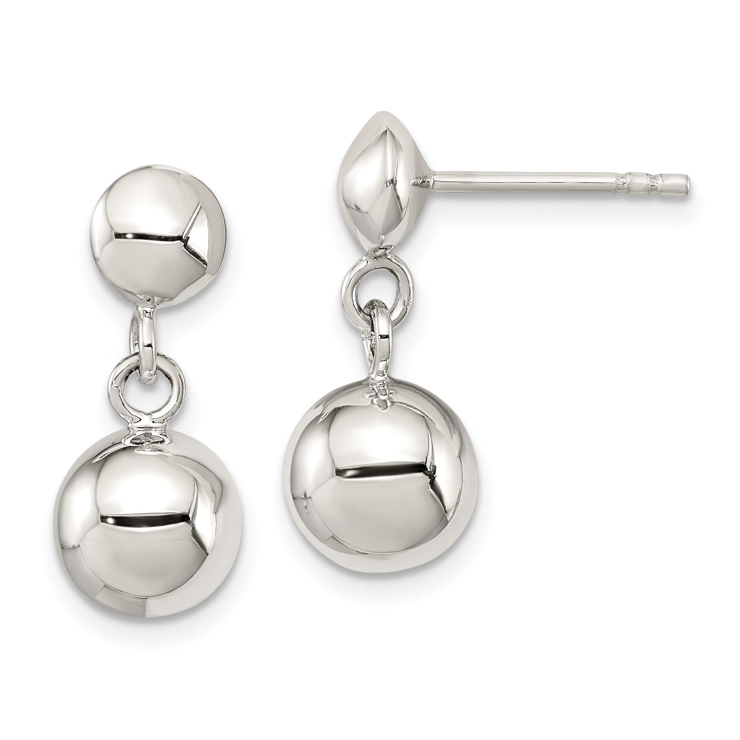 Sterling Silver Ball Dangle Earrings Ear Jewelry