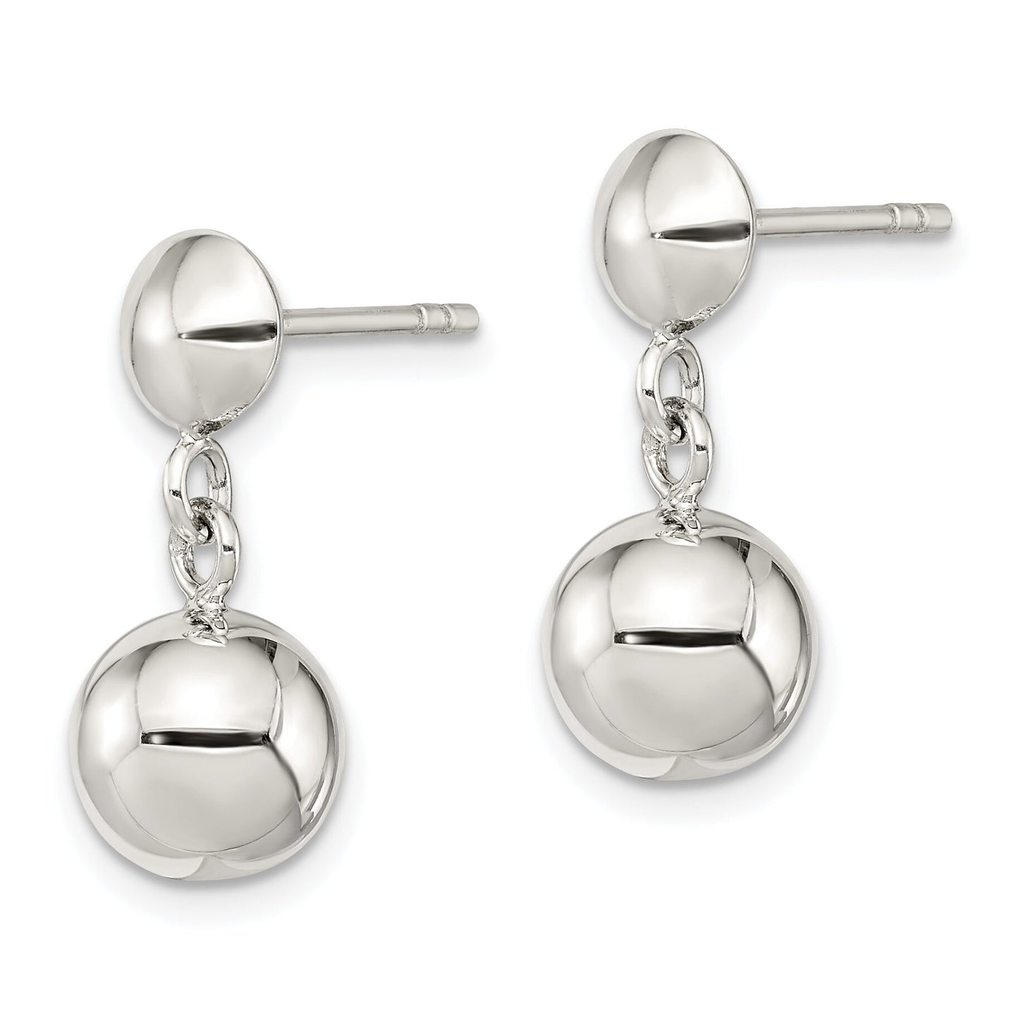 Sterling Silver Ball Dangle Earrings Ear Jewelry