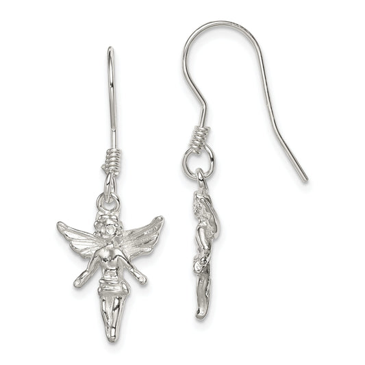 Sterling Silver Fairy Earrings Faerie Jewelry