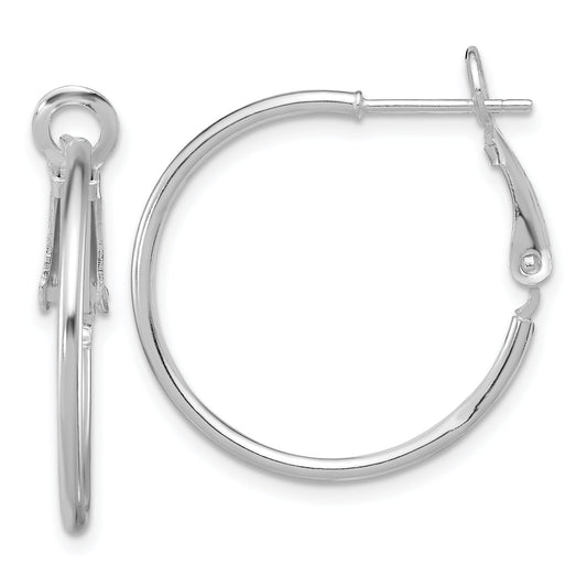 Sterling Silver Hoop Earrings Ear Jewelry 26mm