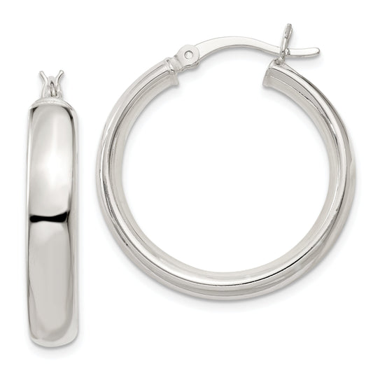 Sterling Silver Large Hoop Earrings Jewelry 29mm