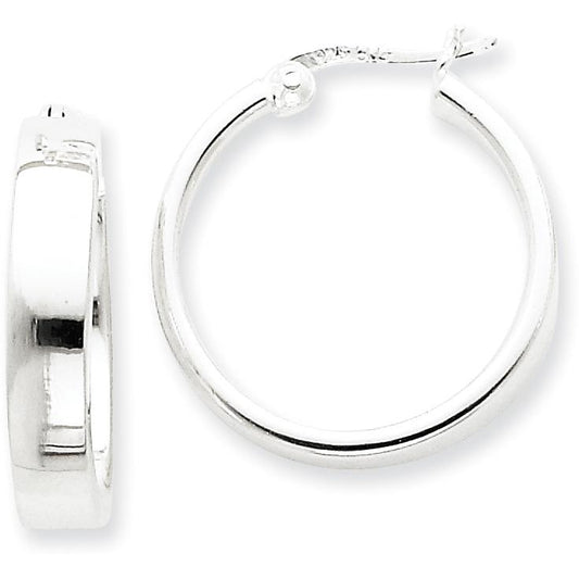 Sterling Silver Large Hoop Earrings Jewelry 27mm