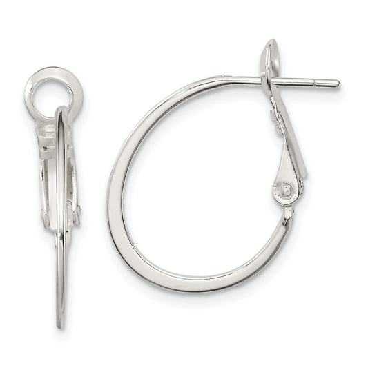 Sterling Silver Hoop Earrings Ear Jewelry 25mm