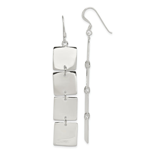Sterling Silver Fancy Dangle Earrings Jewelry