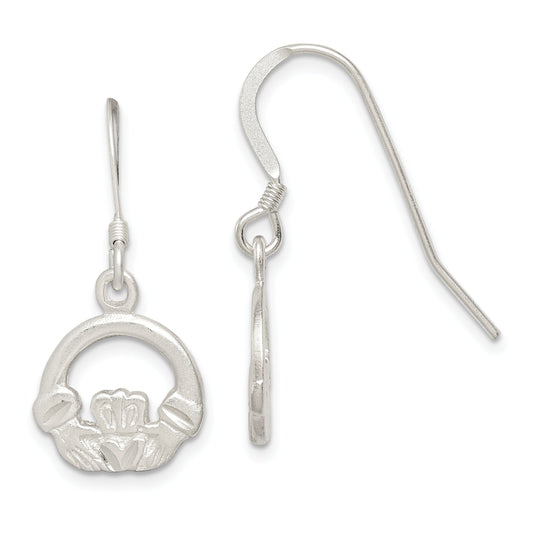 Sterling Silver Claddagh Earrings Irish Jewelry